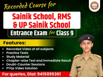 Sainik School Class 9 Recorded Course